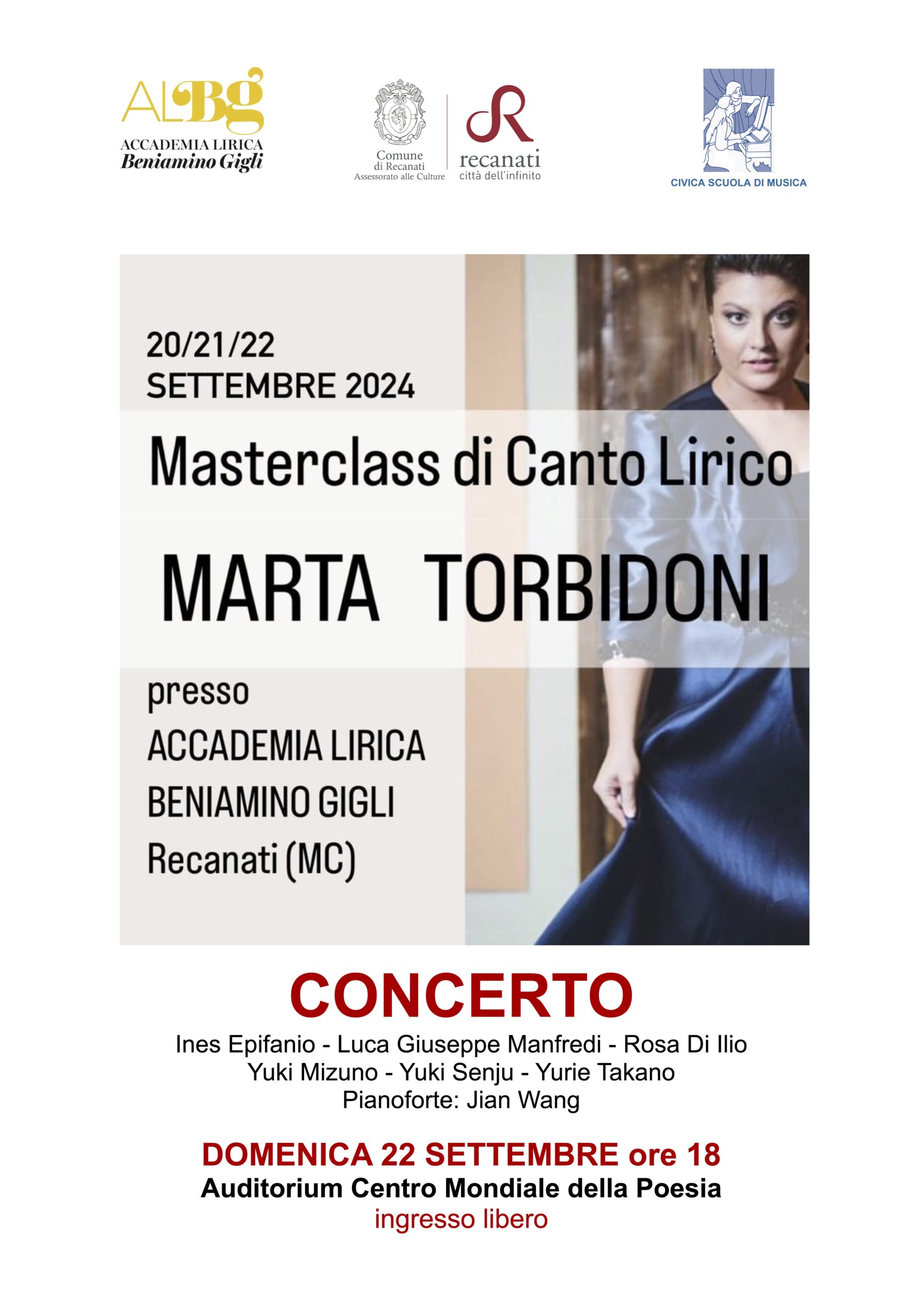 Concerto Master Class Marta Torbidoni